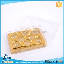 Promotion luxury clear plastic chocolate packaging boxes